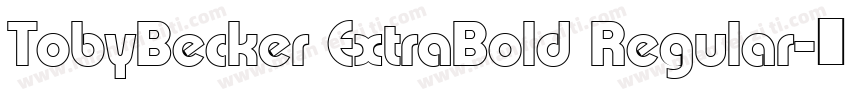 TobyBecker ExtraBold Regular字体转换